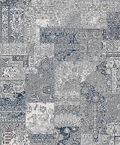 Ковер BOHEMIAN 23221 Ecru Silver/Blue 160*230 238x286 в Материке