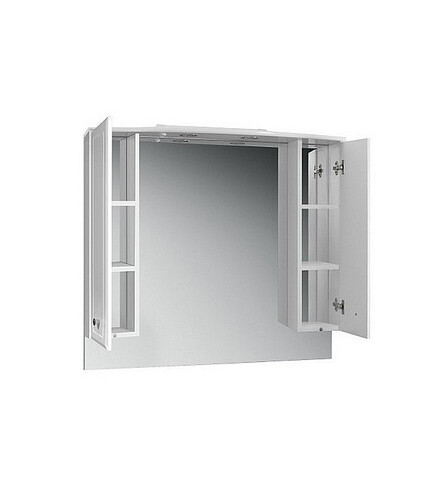 Зеркало со шкафом АДАЖИО В 105 Ш 438x503 в Материке - Вариант 2