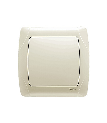 Выключатель Viko CARMEN 90562001 1кл. крем 438x503 в Материке