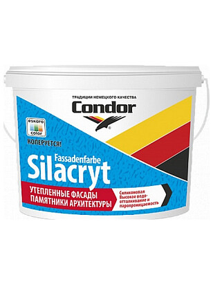 Краска Condor Fassadenfarbe-Silacryt TR, 10кг 238x286 в Материке