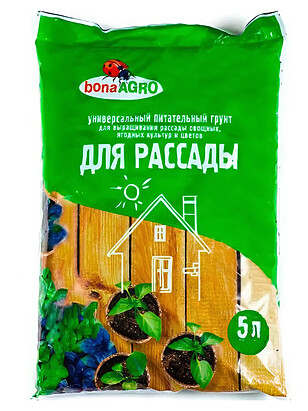 Грунт bonaAGRO для Рассады питательный (5л) 238x286 в Материке