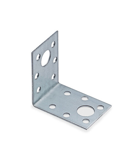 Уголок крепежный оцинк. 50x50x35x1,5мм KU-50x1,5 (уп=20шт) 438x503 в Материке