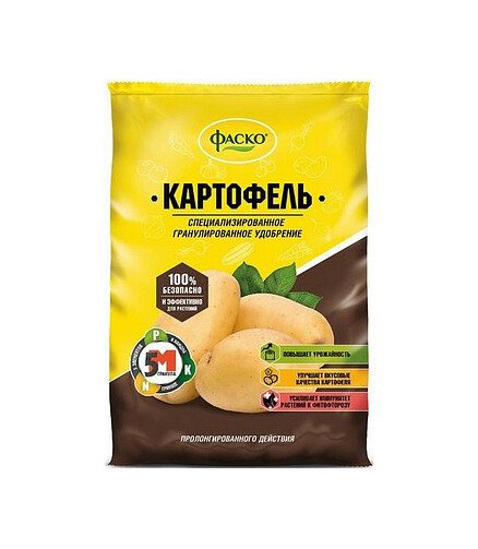 Удобрение для картофеля гранулированное минеральное 5М (3кг) ФАСКО 438x503 в Материке