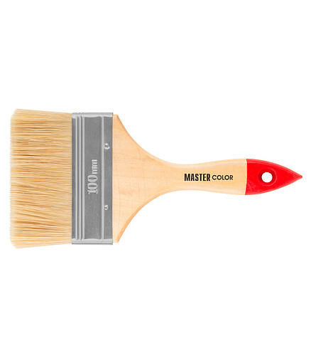 Кисть флейцевая MASTER COLOR 0016 100мм 438x503 в Материке