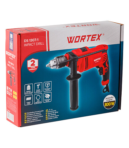 Дрель ударная WORTEX DS1307-1 800Вт 438x503 в Материке - Вариант 3