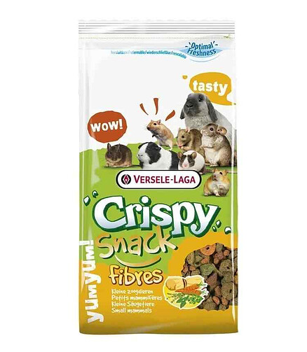 Корм для грызунов CRISPY SNACK FIBRES с овощами, VERSELE-LAGA (650г) 438x503 в Материке
