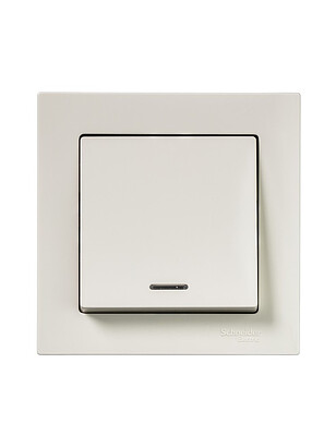 Выключатель SE ATLAS Design ATN000213 1кл. подсв. беж. 238x286 в Материке