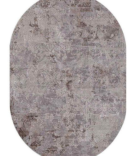 Ковер ARMINA 03851C Grey/Brown 200*290, овал 438x503 в Материке