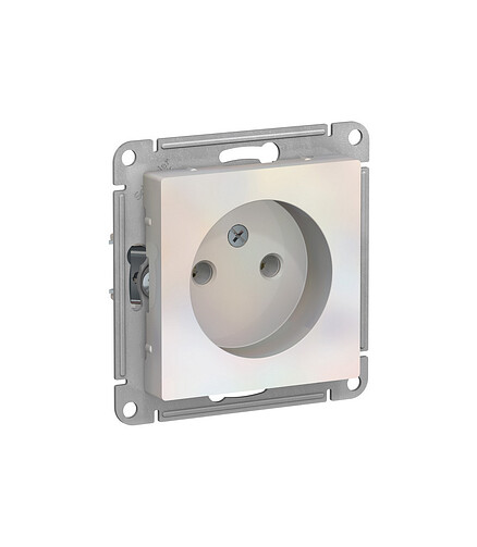 Розетка SE ATLAS Design ATN000441 1мест. жемчуг 438x503 в Материке - Вариант 2