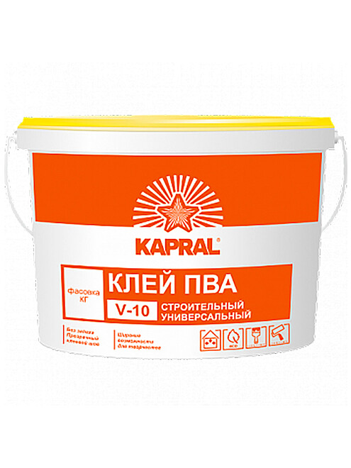 Клей KAPRAL ПВА V-10, 3кг 495x660 Клей KAPRAL ПВА V-10, 3кг 495x660 в Материке