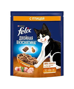 Корм для кошек FELIX Двойная Вкуснятина, птица (200г)