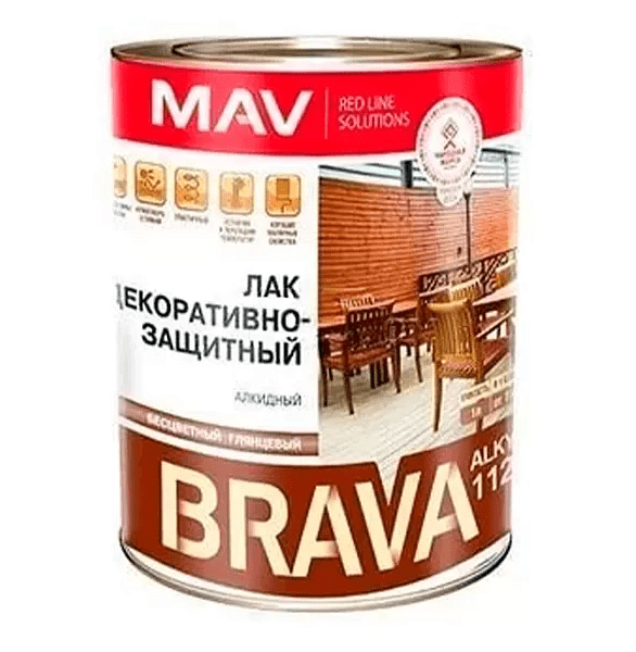 Лак BRAVA алкидный для наруж./внутр. работ, 0,7кг 586x674 Лак BRAVA алкидный для наруж./внутр. работ, 0,7кг 586x674 в Материке