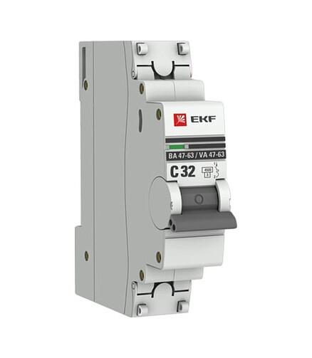 Выключатель автоматический EKF Proxima 1П 32А 438x503 в Материке