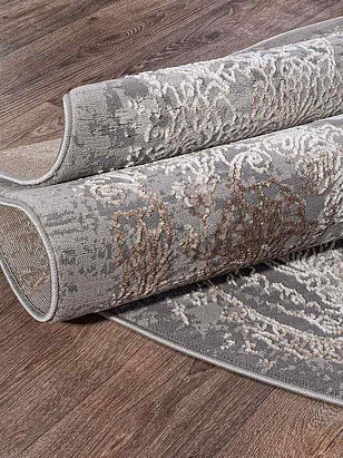 Ковер ARMINA 03801A Grey/Brown 200*290, овал 238x286 в Материке - Вариант 2