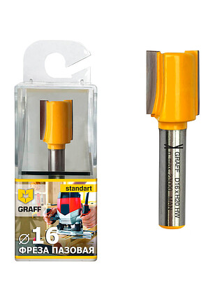 Фреза пазовая GRAFF 16х20x8мм 238x286 в Материке