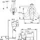 Смеситель MODUO 64105 (для биде) встраиваемый с гигиеническим душем
