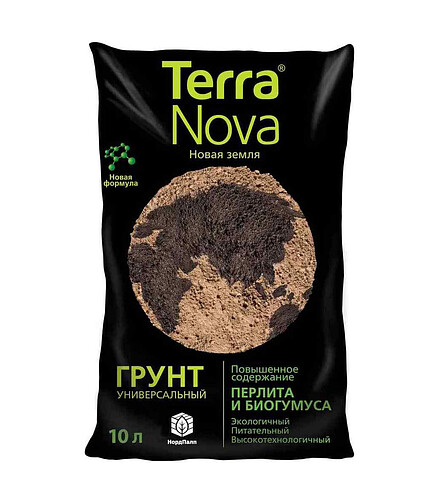 Грунт TERRA NOVA НОВАЯ ЗЕМЛЯ Универсальный (10л) 438x503 в Материке