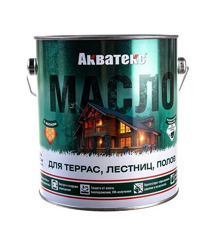 Масло Акватекс для террас,лестниц,полов б/ц, 2,5л 438x503 в Материке