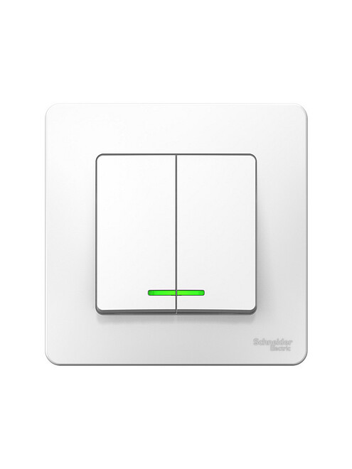 Выключатель SE BLANCA BLNVS010511 2кл. подсв. белый 495x660 Выключатель SE BLANCA BLNVS010511 2кл. подсв. белый 495x660 в Материке