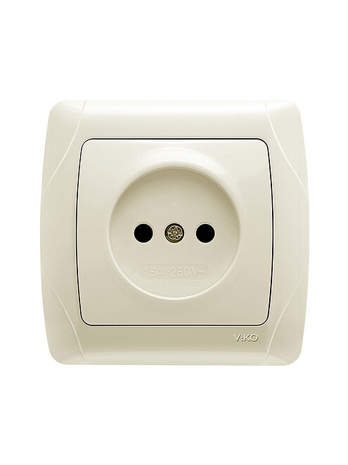 Розетка Viko CARMEN 90562007 1мест. крем 495x660 Розетка Viko CARMEN 90562007 1мест. крем 495x660 в Материке