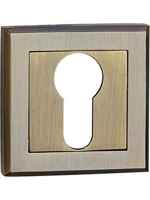 Накладка для евроцилиндра LOCKIT на квадр.розетке Е-8 (AB), стар.бронза 495x660 Накладка для евроцилиндра LOCKIT на квадр.розетке Е-8 (AB), стар.бронза 495x660 в Материке