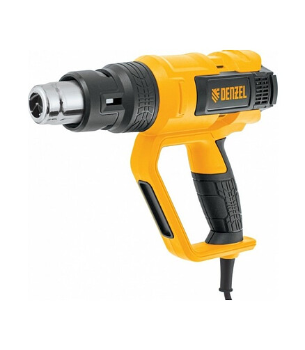 Фен строительный DENZEL HG-2000E 2000Вт 50/50-650° 438x503 в Материке