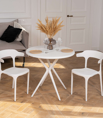 Стул ENOVA (48x44x78см) пластик белый PP0002W4 438x503 в Материке - Вариант 3