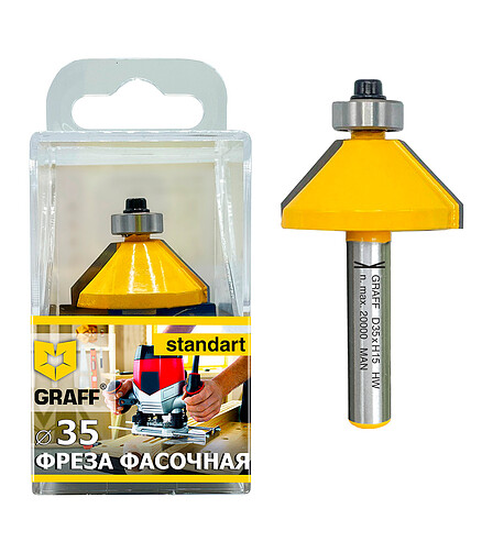 Фреза фасочная GRAFF 35х15x8мм 438x503 в Материке