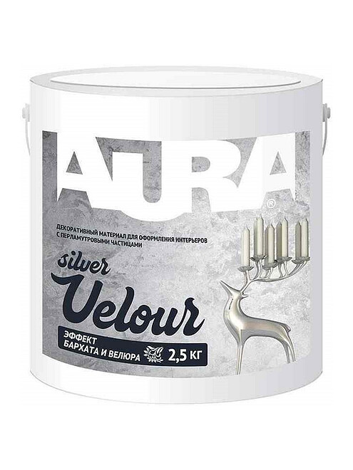 Материал декоративный Aura Velour Silver, 1кг 495x660 Материал декоративный Aura Velour Silver, 1кг 495x660 в Материке