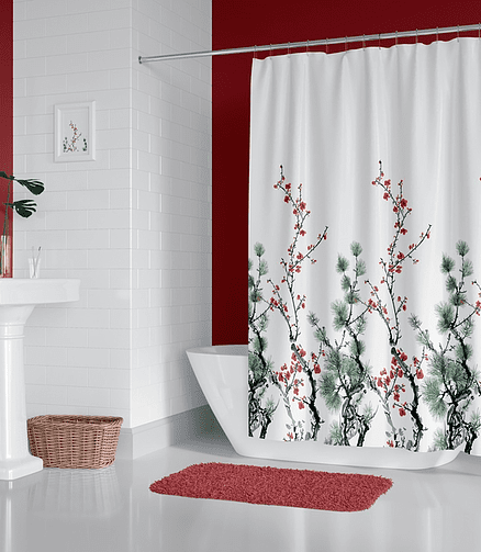 Штора для ванной комнаты JACKLINE PINE 180х200см без колец, 100% полиэстер 438x503 в Материке - Вариант 2
