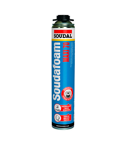 Пена монтажная SOUDAL Gun Max 70 профессион., 870мл 438x503 в Материке