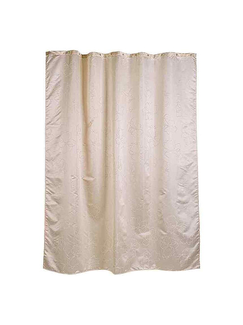 Штора для ванной комнаты REATH BEIGE T594-6 180х200см тканевая 495x660 Штора для ванной комнаты REATH BEIGE T594-6 180х200см тканевая 495x660 в Материке