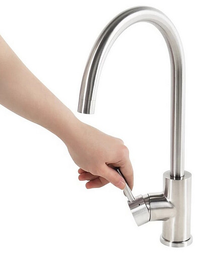 Смеситель KITCHEN LINE K05STJ0i05 (для кухни) нерж.сталь 438x503 в Материке - Вариант 3