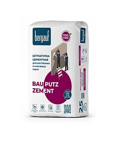 Штукатурка Bergauf Bau Putz Zement цементная 25кг 238x286 в Материке