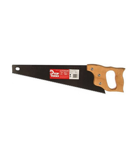 Ножовка TOP TOOLS 10A540 400мм 7TPI дерев.ручка 438x503 в Материке