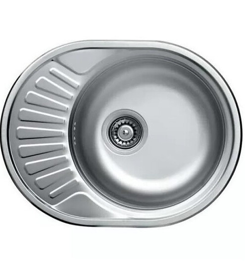 Мойка врезная EC 257 D-R 450X570мм нерж.декор 0,6мм правая (без сифона) 495x660 Мойка врезная EC 257 D-R 450X570мм нерж.декор 0,6мм правая (без сифона) 495x660 в Материке
