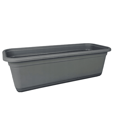 Ящик балконный VENUS Mat Eco Recycled (60x16x13см) пластик антрацит 5175-014 438x503 в Материке