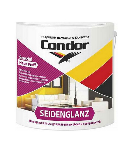 Краска Condor Seidenglanz шелк/матовая, 13кг 438x503 в Материке