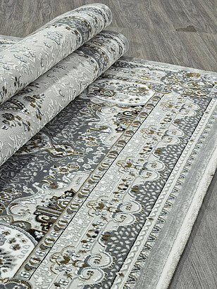 Ковер MIRAY O1463 Grey 200*290 238x286 в Материке - Вариант 3