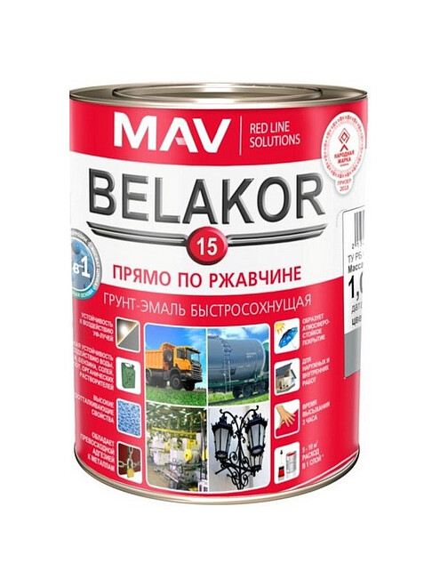 Грунт-эмаль BELAKOR 15 красно-коричневая матовая, 1кг 495x660 Грунт-эмаль BELAKOR 15 красно-коричневая матовая, 1кг 495x660 в Материке