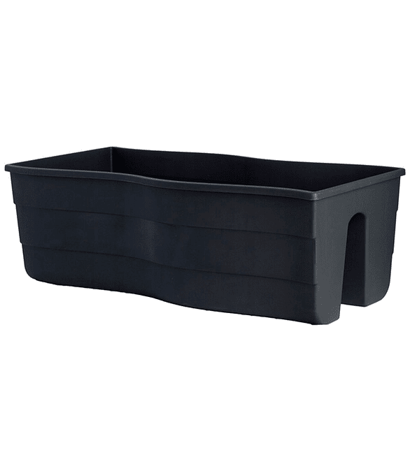 Ящик на перила WAVE Railing (58,5x29x20см) пластик антрацит 2489-014 586x674 Ящик на перила WAVE Railing (58,5x29x20см) пластик антрацит 2489-014 586x674 в Материке