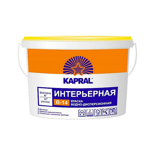 Краска Kapral В-14 матовая, 15кг 620x620 в Материке