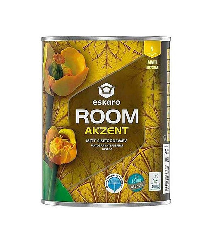 Краска Eskaro Akzent Room матовая, 0,9л 438x503 в Материке
