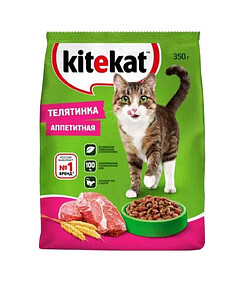 Корм для кошек KITEKAT Аппетит Телятинка (350г)