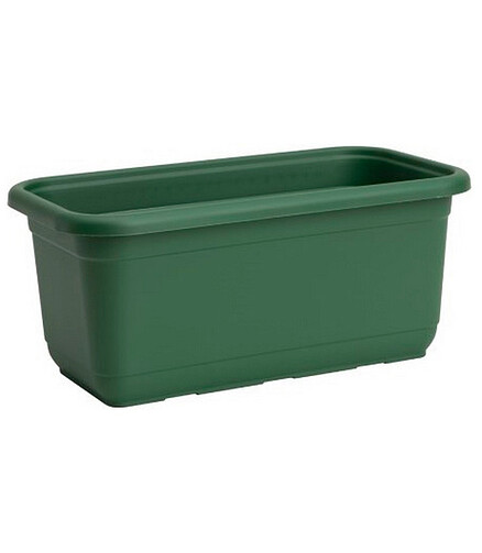 Ящик балконный VENUS Mat Eco Recycled (40x16x13см) пластик зеленый 5165-079 438x503 в Материке