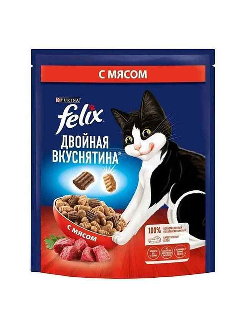 Корм для кошек FELIX Двойная вкуснятина, мясо (0,6кг) 495x660 Корм для кошек FELIX Двойная вкуснятина, мясо (0,6кг) 495x660 в Материке