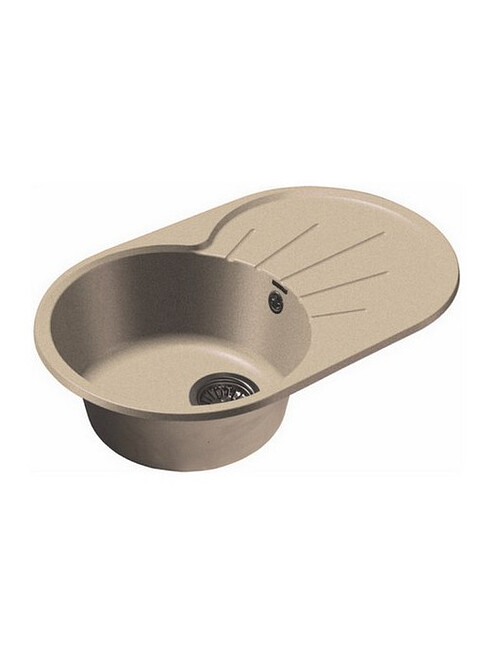 Мойка GRANFEST R750L 750х460мм иск.мрамор-песочный (сифон в комплекте) 495x660 Мойка GRANFEST R750L 750х460мм иск.мрамор-песочный (сифон в комплекте) 495x660 в Материке