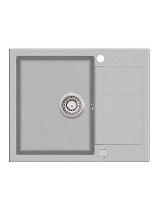 Мойка TESA SQT102-220AW 620x500мм гранит-аргент с вып.полуавтомат 238x286 в Материке