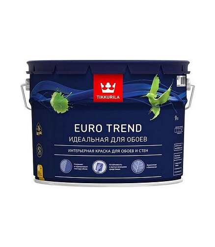 Краска Tikkurila EURO TREND А мат, 9л 438x503 в Материке