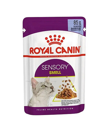 Корм для кошек Royal Canin Sensory Smell кусочки в желе (85г) 438x503 в Материке